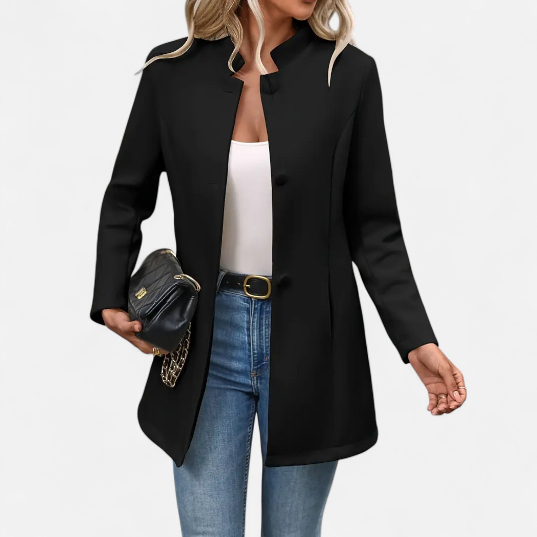 Artvalley Mode | Women’s Structured Tailored Blazer Polyester Business Jacket