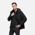 Artvalley Mode | Men’s Quilted Padded Overcoat Lightweight Warm Winter Layer
