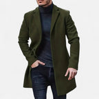 Artvalley Mode |Men’s Long Wool-Blend Overcoat Classic Warm Winter Coat