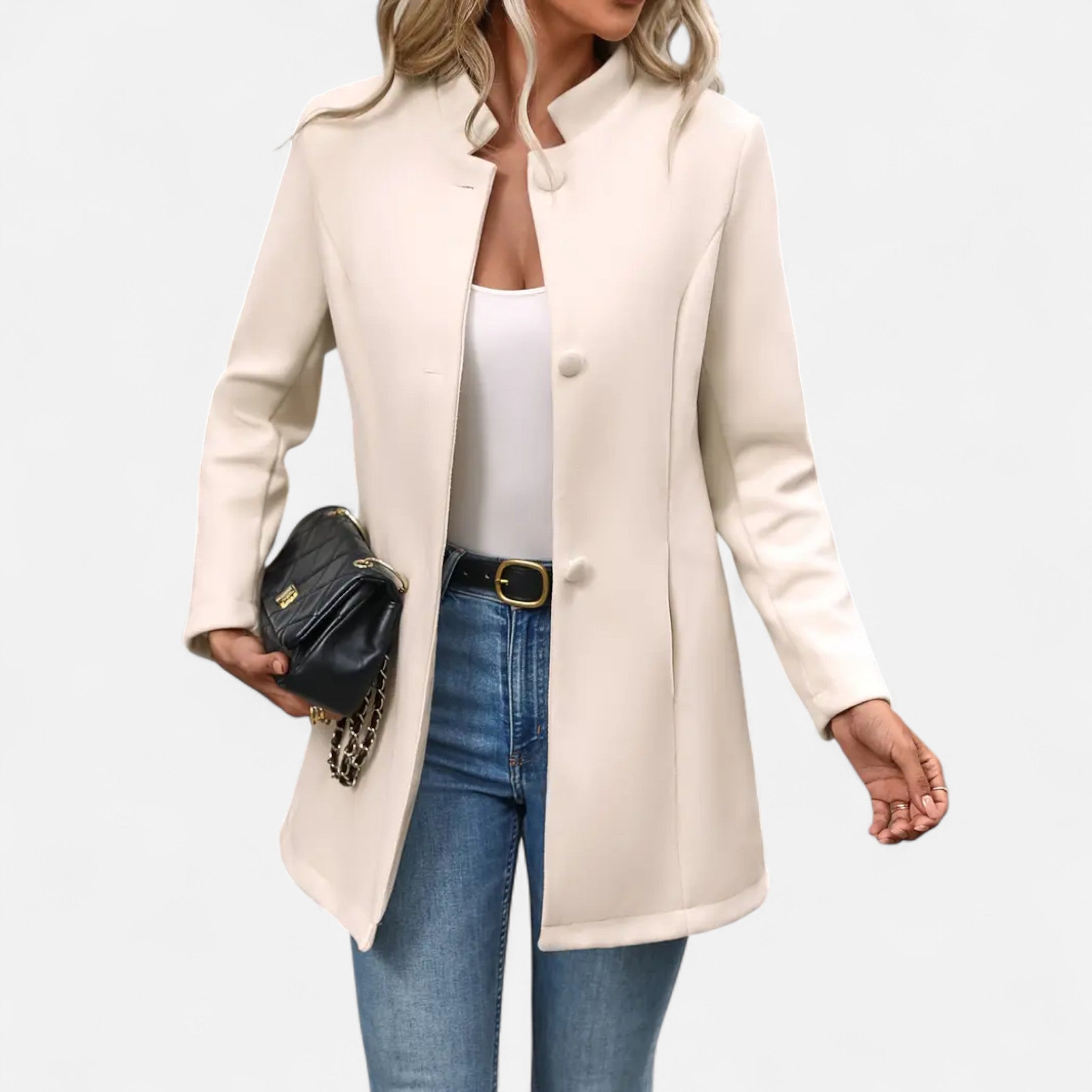 Artvalley Mode | Women’s Structured Tailored Blazer Polyester Business Jacket
