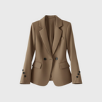 Artvalley Mode | Women’s Single Breasted Blazer Woven Stretch Structured Fit