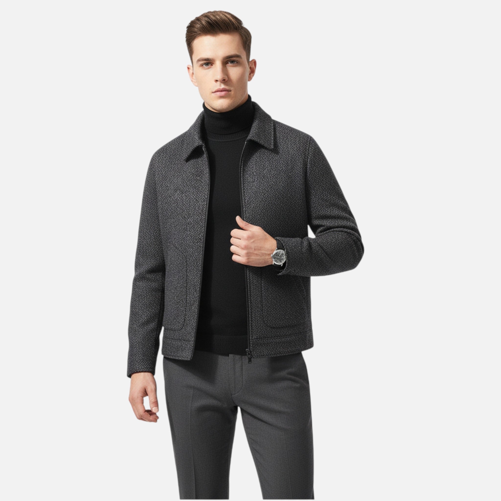 Artvalley Mode | Men’s Wool-Blend Overcoat Tailored Insulated Classic Winter Coat