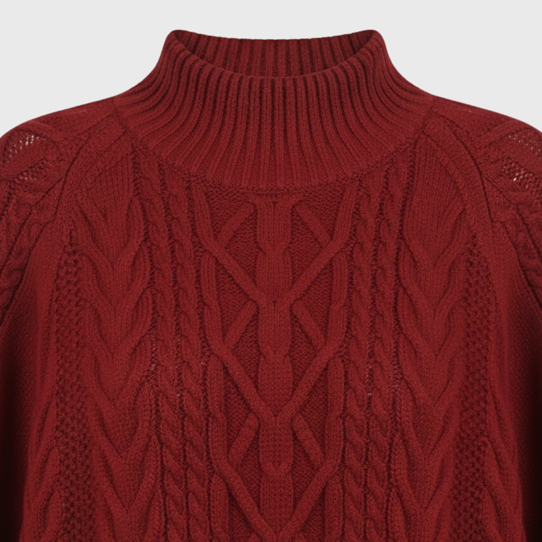 Artvalley Mode |Women’s Wool Cable Knit Sweater Relaxed Fit Warm Casual