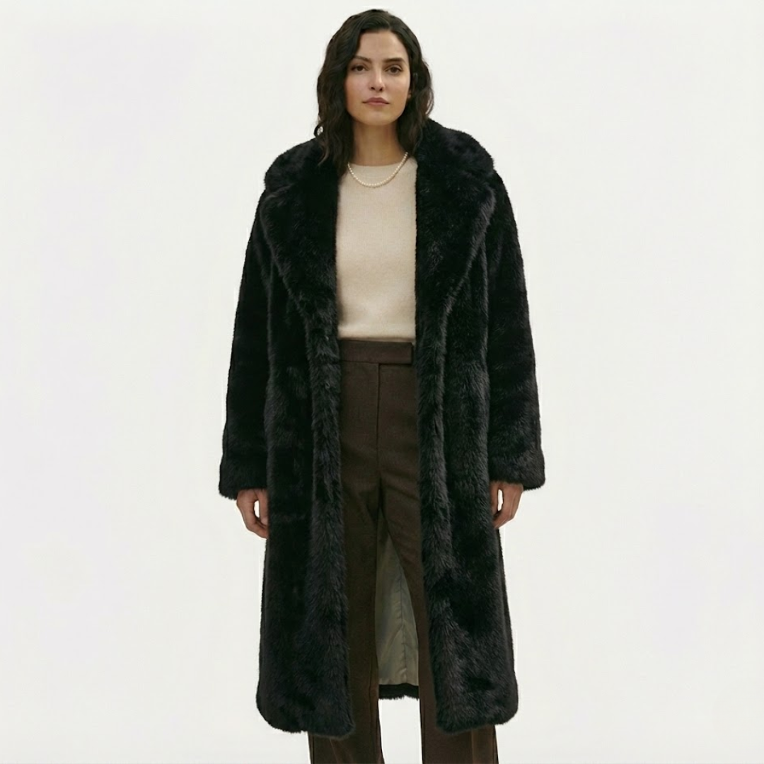Artvalley Mode |Women’s Faux Fur Long Overcoat Luxury Winter Coat Classic Warmth