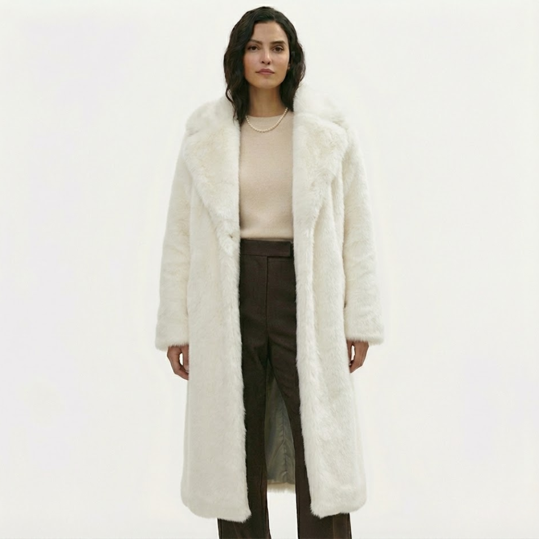 Artvalley Mode |Women’s Faux Fur Long Overcoat Luxury Winter Coat Classic Warmth