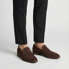 Artvalley Mode | Men’s Suede Penny Loafers Cushioned Insole Smart Casual