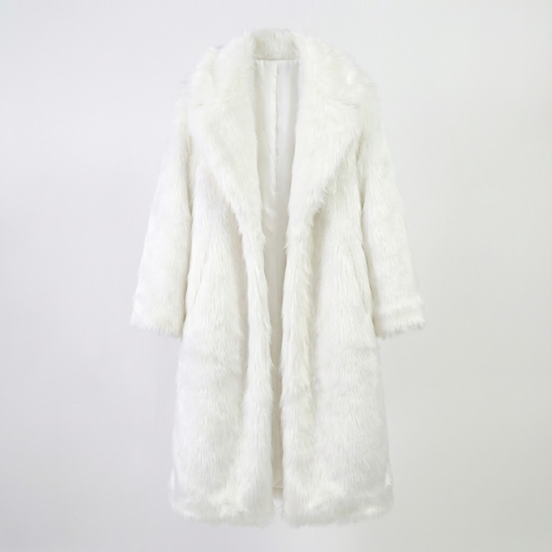 Artvalley Mode |Women’s Faux Fur Long Overcoat Luxury Winter Coat Classic Warmth