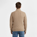 Artvalley Mode | Men’s Cotton Half-Zip Sweater Layer Over Shirt Casual