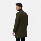 Artvalley Mode |Men’s Long Wool-Blend Overcoat Classic Warm Winter Coat