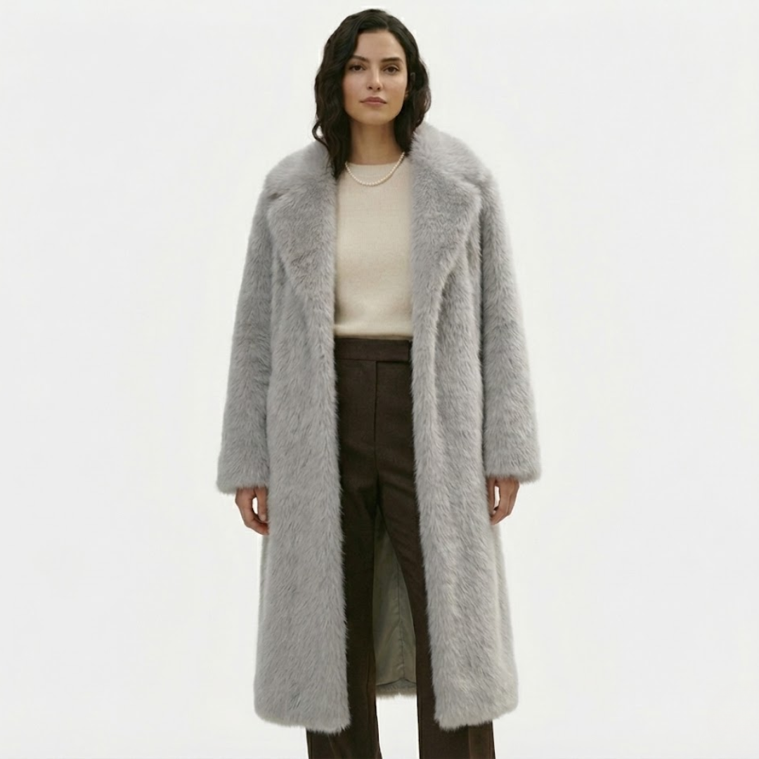 Artvalley Mode |Women’s Faux Fur Long Overcoat Luxury Winter Coat Classic Warmth