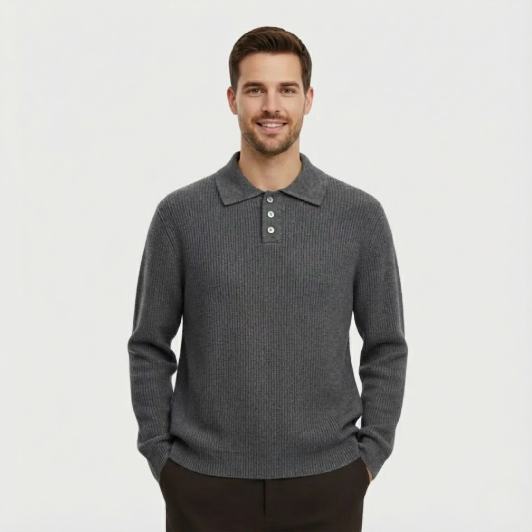 Artvalley Mode | Men’s Knitted Polo Shirt Cotton Comfort Classic Style