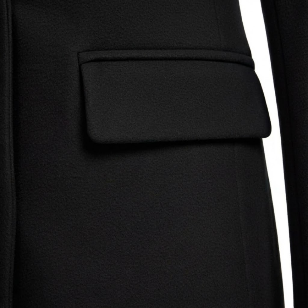 Artvalley Mode | Women’s Long Wool-Blend Overcoat Double-Breasted Warm