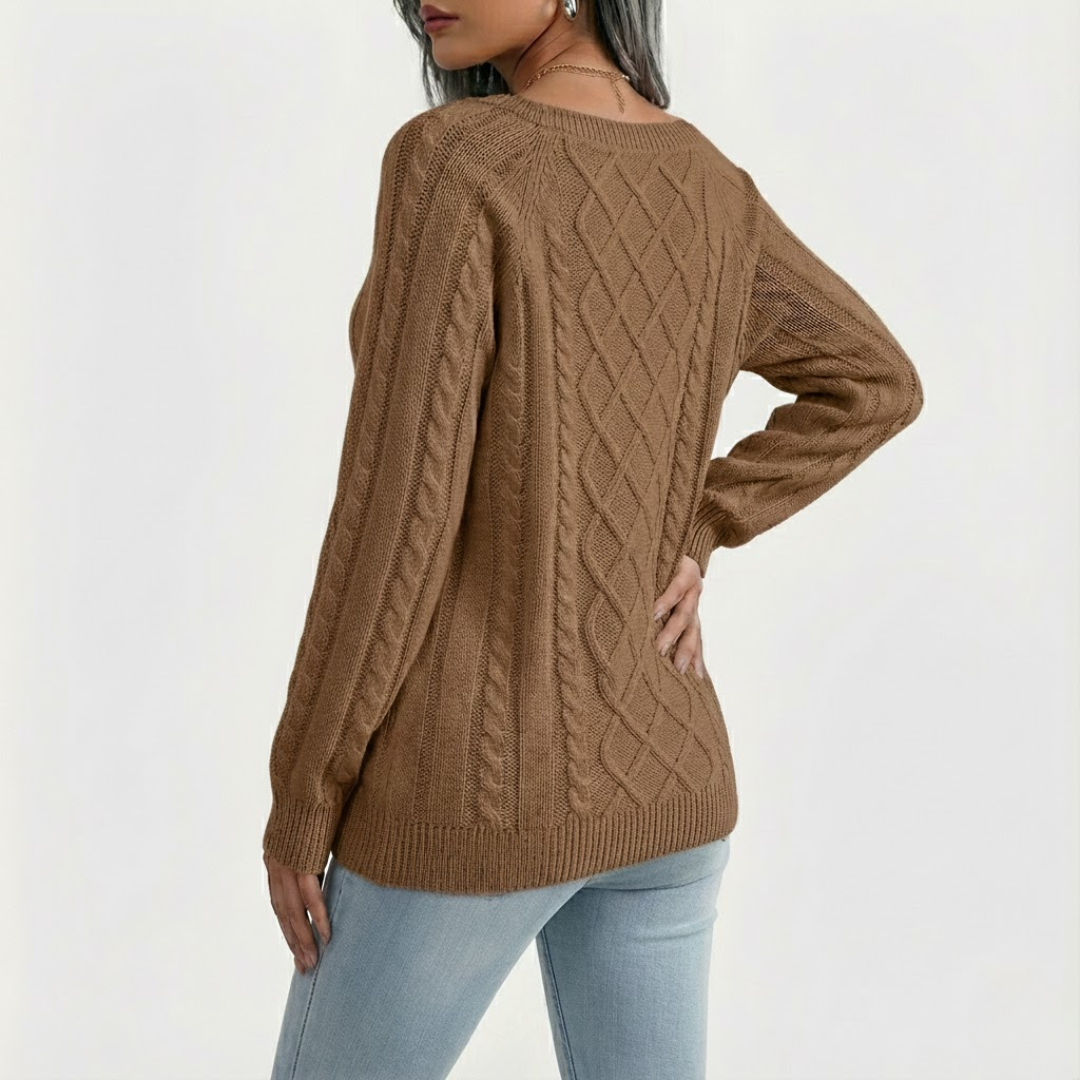 Artvalley Mode | Women’s Wool Knit Sweater Square Neck Classic Elegant Fit