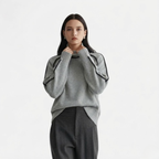 Artvalley Mode |Women’s Half Turtleneck Knit Sweater Relaxed Fit Layering Top