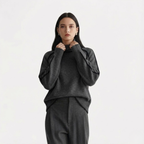 Artvalley Mode |Women’s Half Turtleneck Knit Sweater Relaxed Fit Layering Top