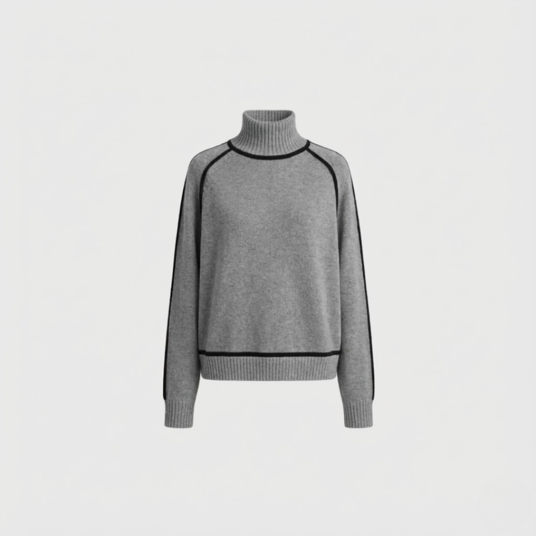 Artvalley Mode |Women’s Half Turtleneck Knit Sweater Relaxed Fit Layering Top