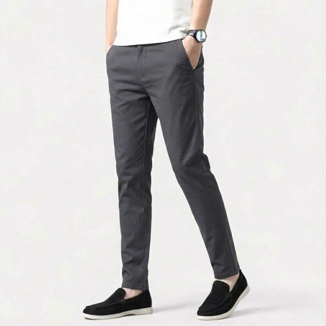 Artvalley Mode | Men’s Tailored Dress Pants Slim Fit Classic Formal Trousers