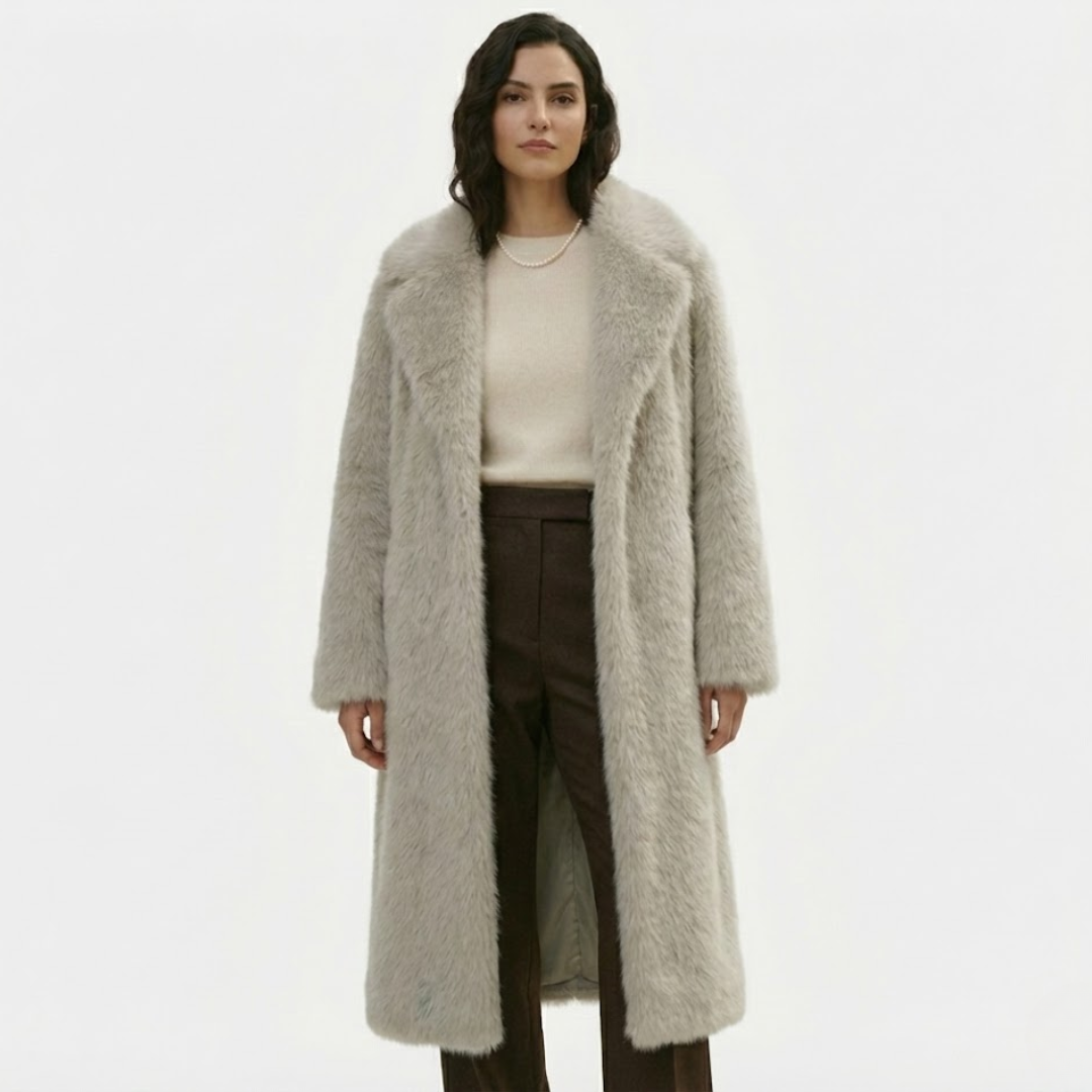 Artvalley Mode |Women’s Faux Fur Long Overcoat Luxury Winter Coat Classic Warmth