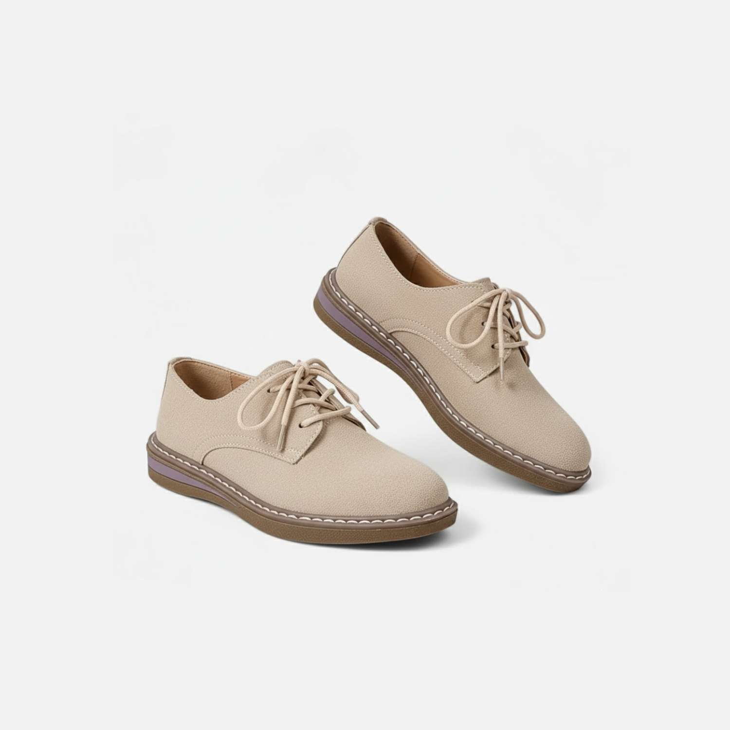 Artvalley Mode |Women’s Lace-Up Oxford Shoes Synthetic Classic Comfort Flats