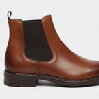 Artvalley Mode | Men’s Chelsea Boots Light Brown Elastic Panel Casual