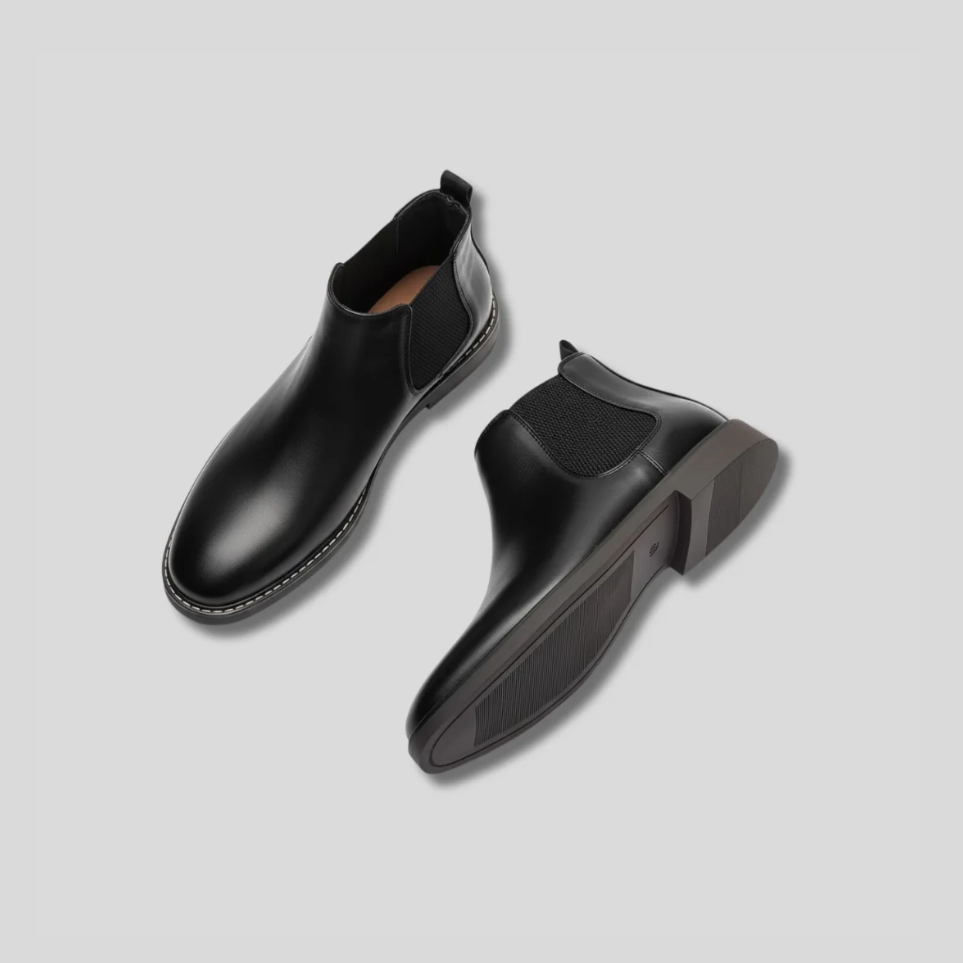 Artvalley Mode | Men’s Chelsea Boots Light Brown Elastic Panel Casual