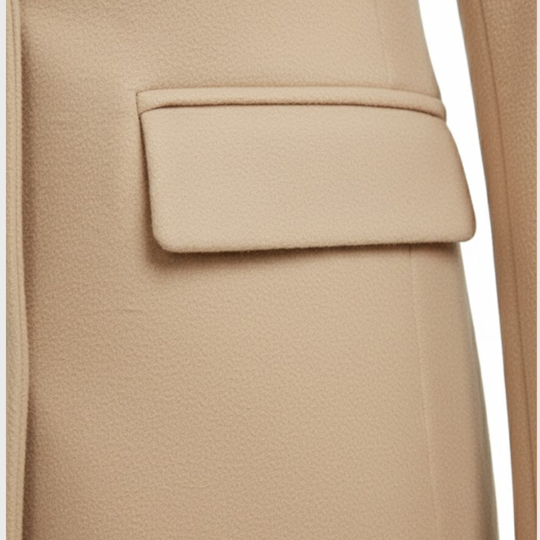 Artvalley Mode | Women’s Long Wool-Blend Overcoat Double-Breasted Warm