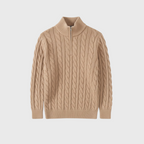 Artvalley Mode | Men’s Cotton Half-Zip Sweater Layer Over Shirt Casual