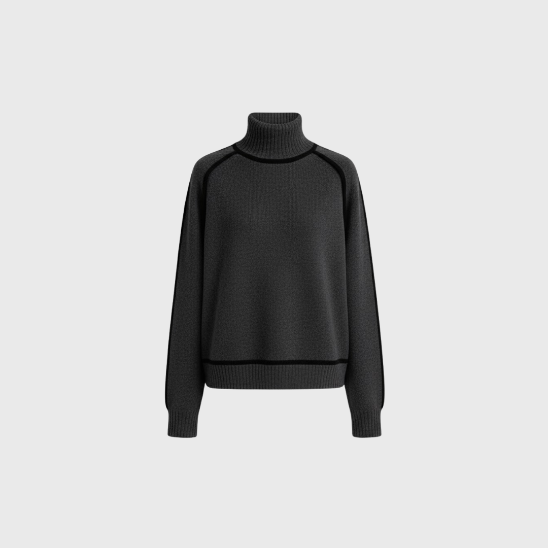 Artvalley Mode |Women’s Half Turtleneck Knit Sweater Relaxed Fit Layering Top