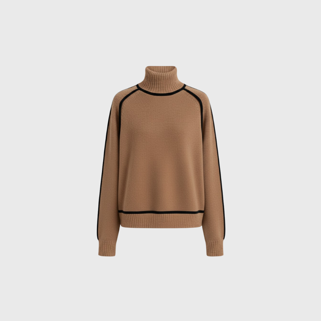 Artvalley Mode |Women’s Half Turtleneck Knit Sweater Relaxed Fit Layering Top