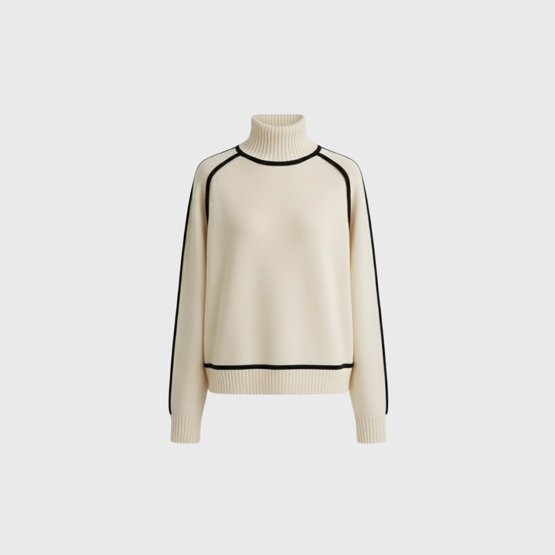 Artvalley Mode |Women’s Half Turtleneck Knit Sweater Relaxed Fit Layering Top