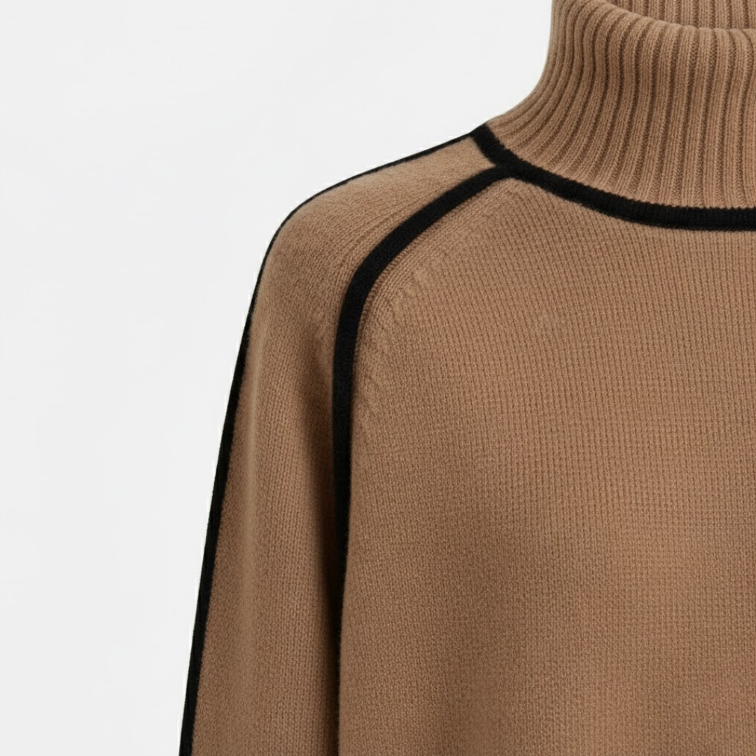 Artvalley Mode |Women’s Half Turtleneck Knit Sweater Relaxed Fit Layering Top