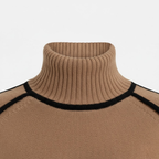 Artvalley Mode |Women’s Half Turtleneck Knit Sweater Relaxed Fit Layering Top