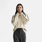 Artvalley Mode |Women’s Half Turtleneck Knit Sweater Relaxed Fit Layering Top